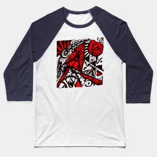 Red + Black Baseball T-Shirt